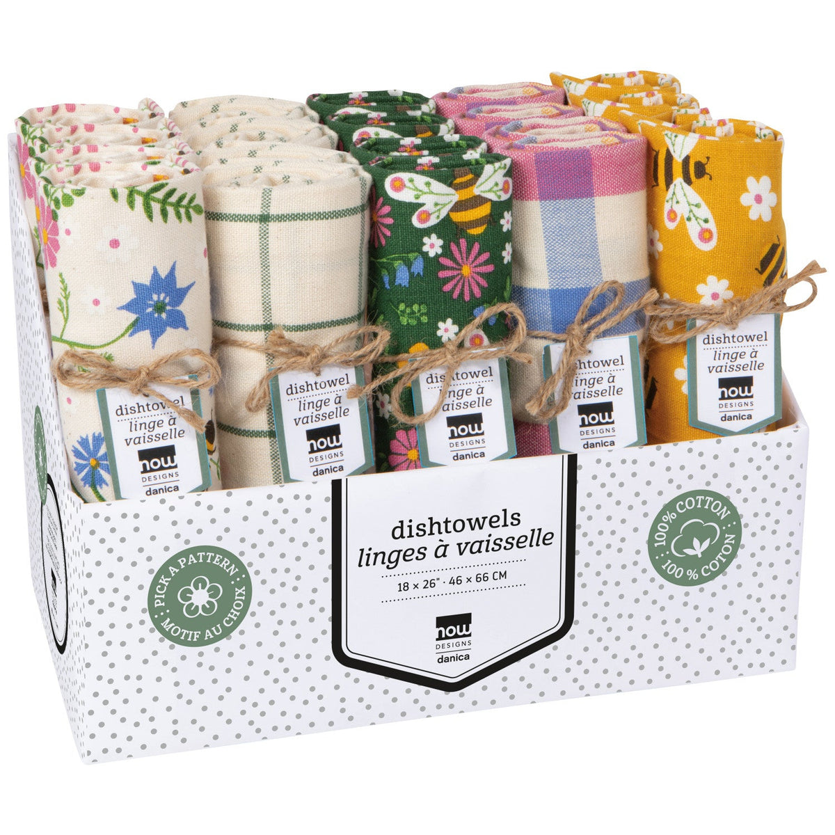 Dishtowel Bee Garden, Assorted