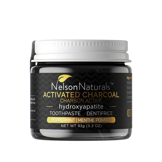 Nelson Naturals Activated Charcoal Toothpaste with Hydroxyapatite