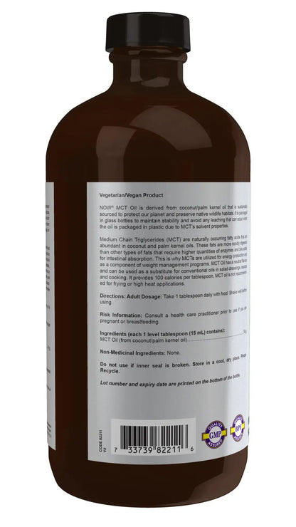 MCT Oil, in Glass