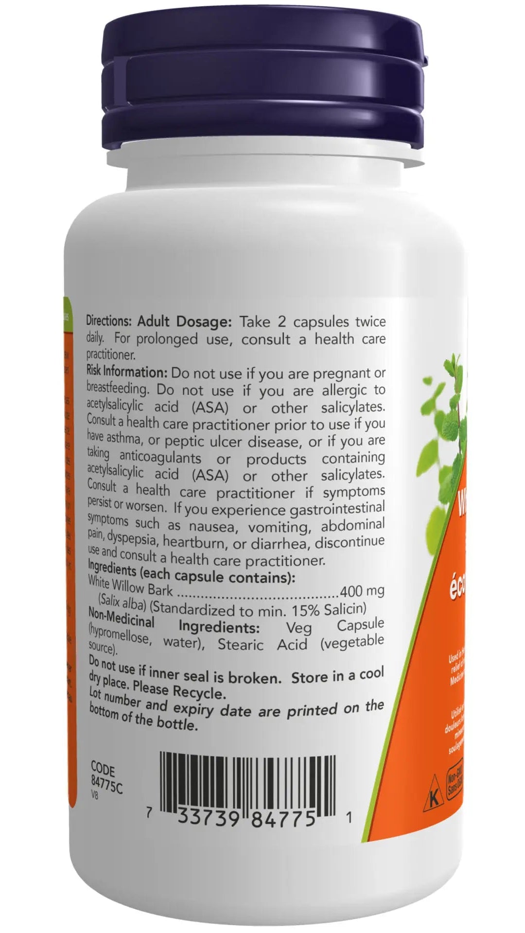 White Willow Bark Extract 400mg