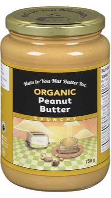 Peanut Butter, Crunchy, Pure Organic