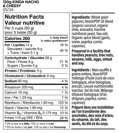 NoochPop Popcorn Kinda Nacho & Cheesy