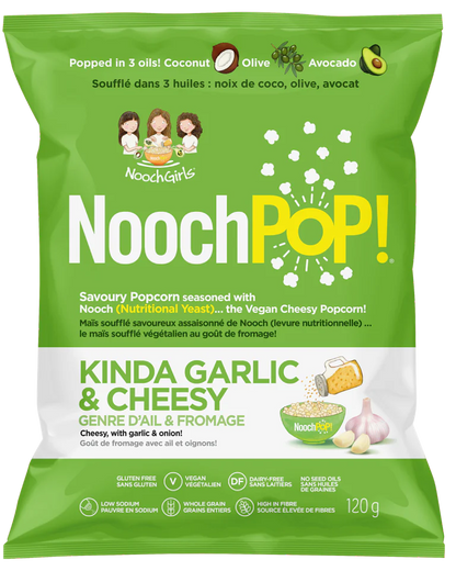 NoochPop Popcorn Kinda Garlic & Cheesy