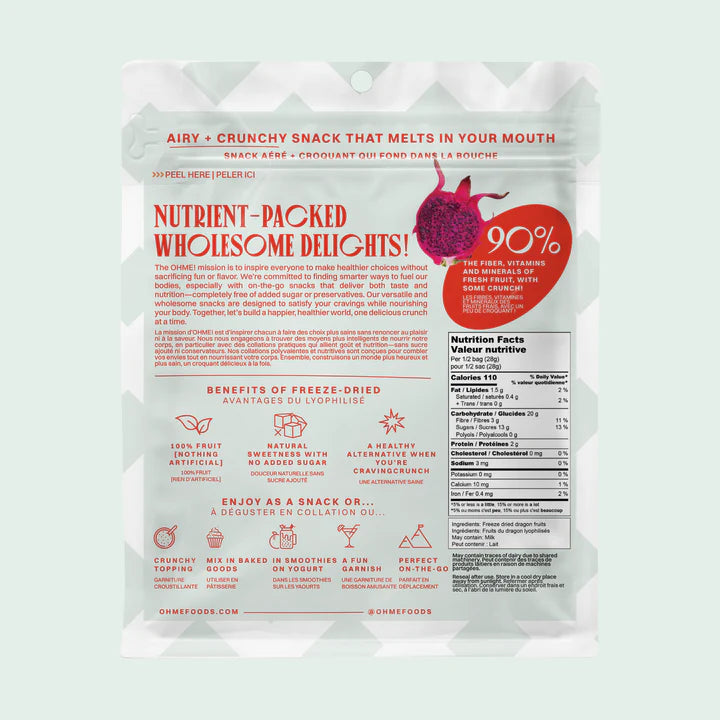 Dragon Fruit, Freeze-Dried