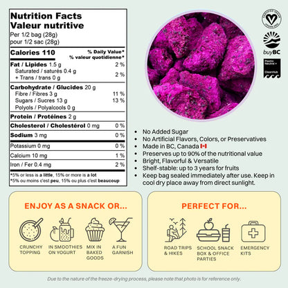 Dragon Fruit, Freeze-Dried