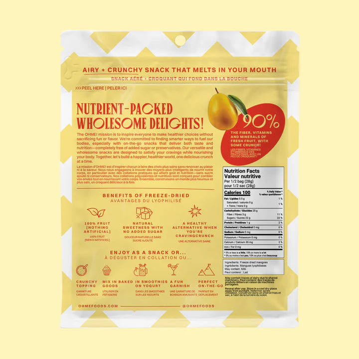 Mangoes, Freeze-Dried