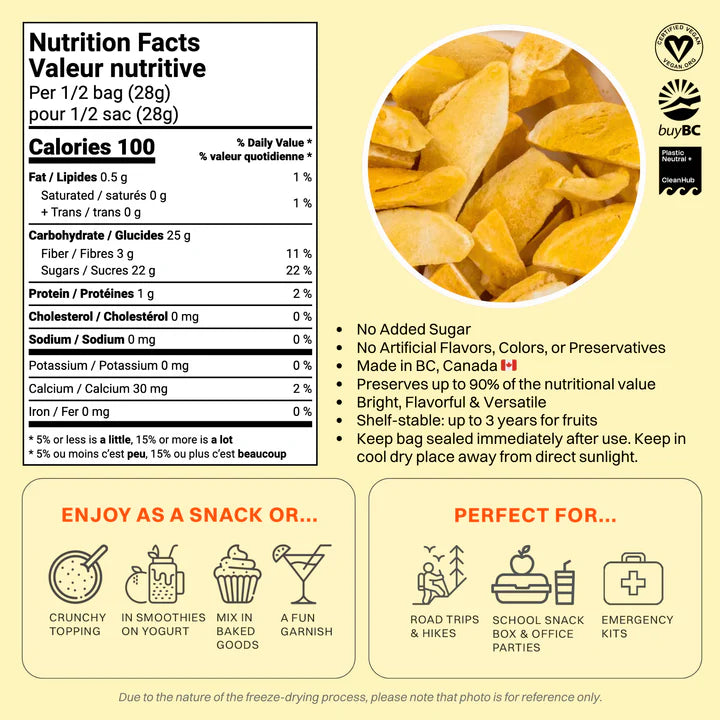 Mangoes, Freeze-Dried
