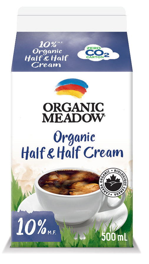 Half & Half Cream 10% MF, Organic *REFRIGERATED*