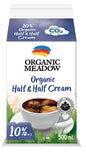 Half & Half Cream 10% MF, Organic *REFRIGERATED*