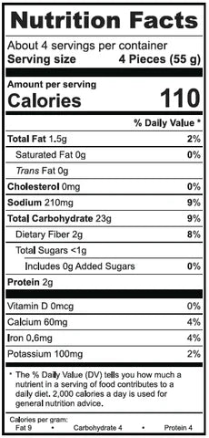 O'Dippers Naan Style Bites, Garlic & Chive (GF) (V) *FROZEN*
