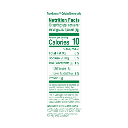 True Lemon Original Lemonade Packets