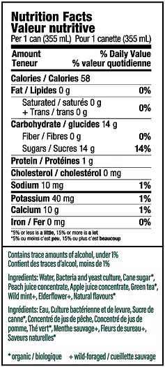 Prism Kombucha Peach Mojito *REFRIGERATED*