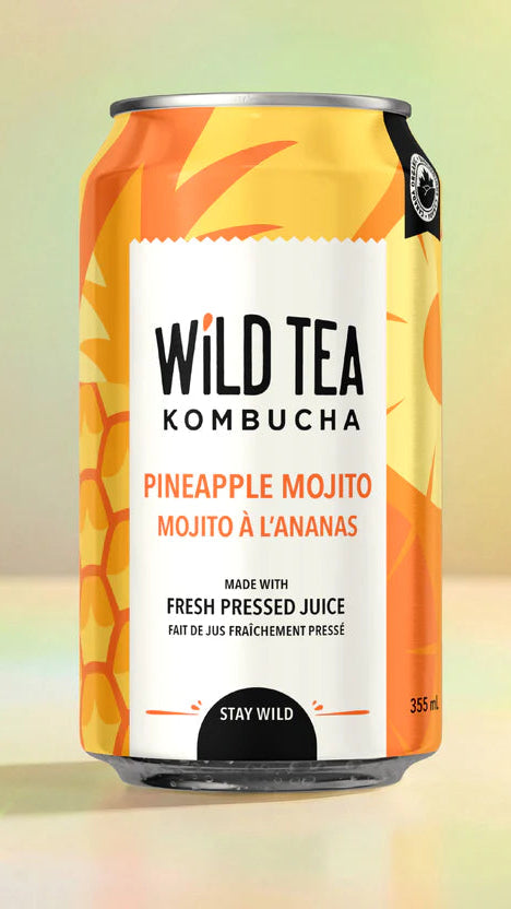 Wild Tea Kombucha Pineapple Mojito (Org)