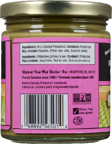 Pistachio Butter, Smooth, Pure