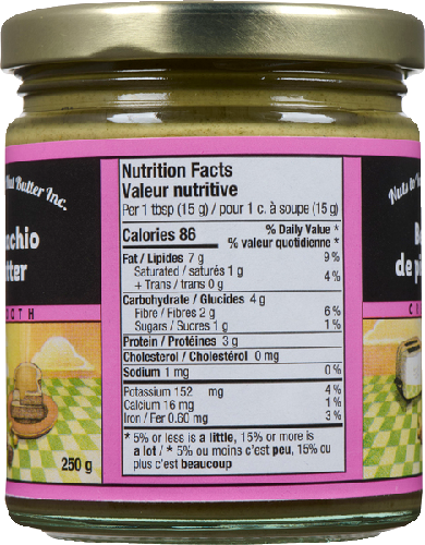 Pistachio Butter, Smooth, Pure