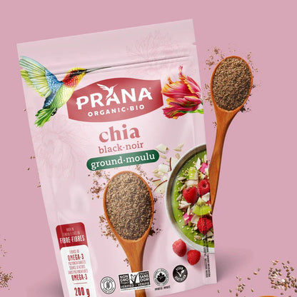 Chia Seeds, Ground Black, Organic