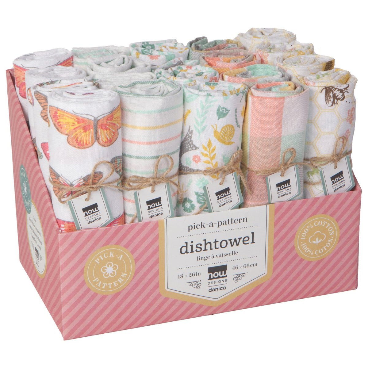 Dishtowel Bees & Butterflies, Assorted