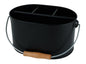 Portable Metal Caddy, Black
