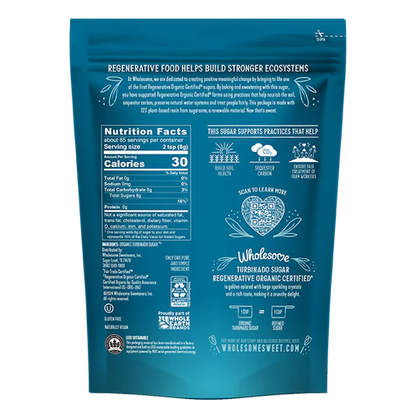 Raw Cane Turbinado Sugar, Organic & Fairtrade