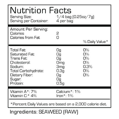 SeaSnax Raw Sheets, Organic