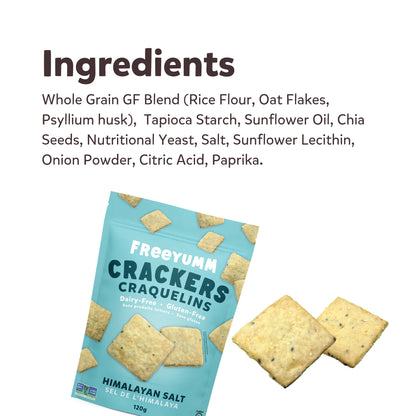 FreeYumm Himalayan Salt Crackers (GF) (DF)