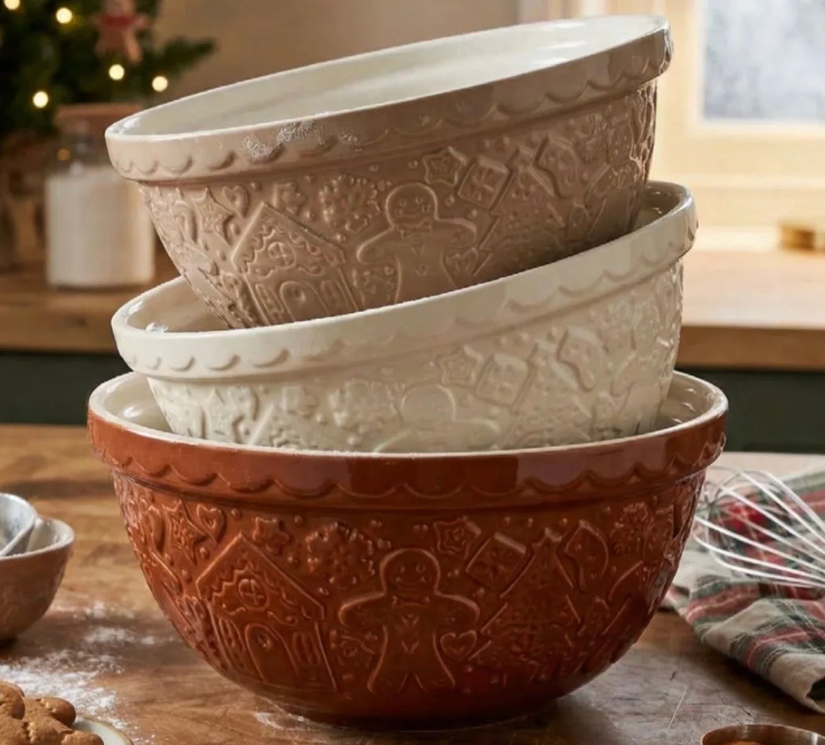 Mason Cash Gingerbread Mixing Bowl 2.7L, Cream