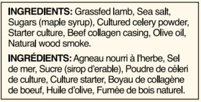 Lamb Meat Stick - Original Smoke