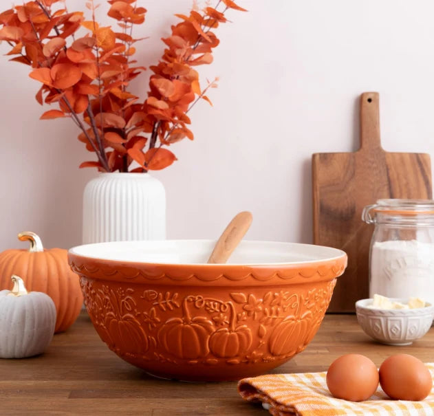 Mason Cash Pumpkin Mixing Bowl 4.0L, Orange