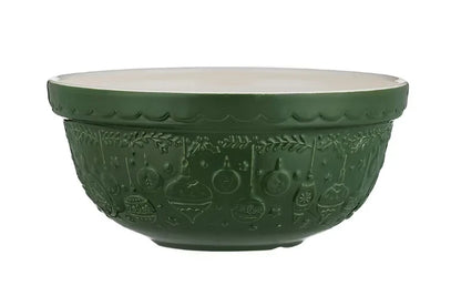 Mason Cash Deck the Halls Mixing Bowl 2.0L, Green