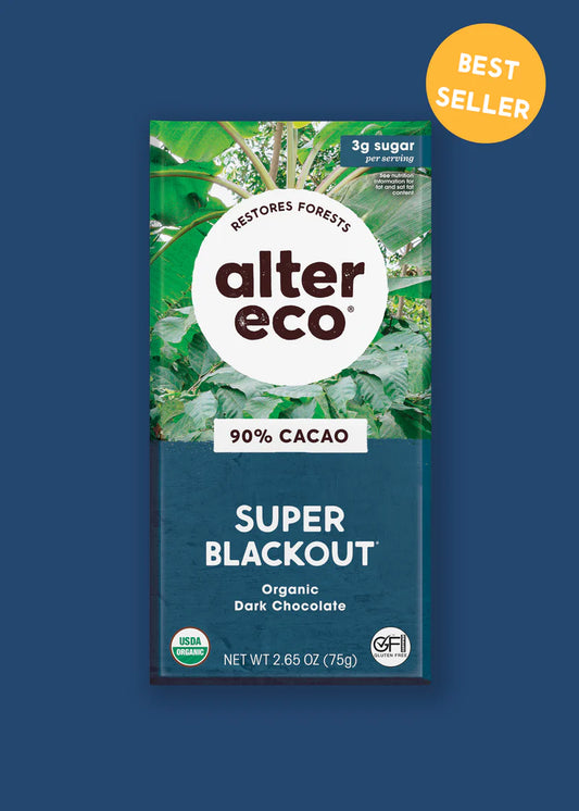 Alter Eco Super Blackout 90% Dark Chocolate Organic FT