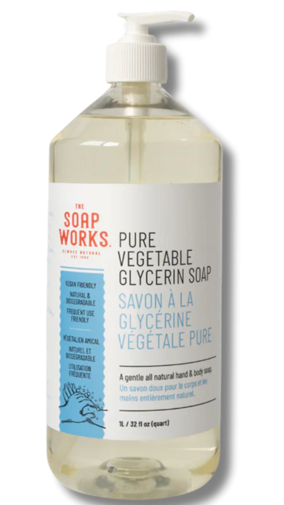 Soap Works Pure Liquid Glycerin Soap, Unscented