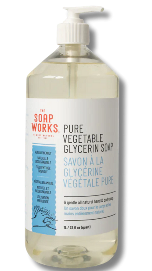 Soap Works Pure Liquid Glycerin Soap, Unscented