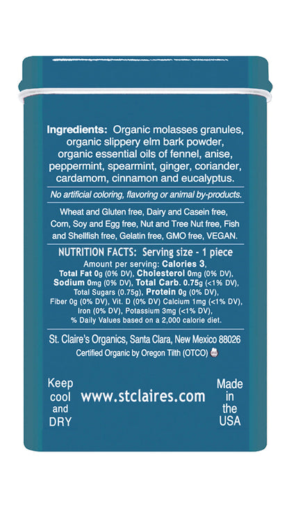 St. Claire's Tummy Soother Pastilles, Organic