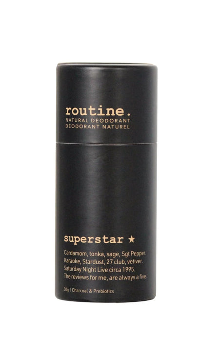 Routine Stick Deodorant Superstar, with Activated Charcoal