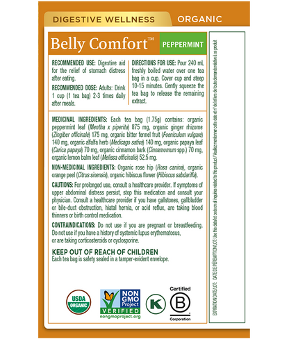 Belly Comfort™ Peppermint Organic Herbal Tea
