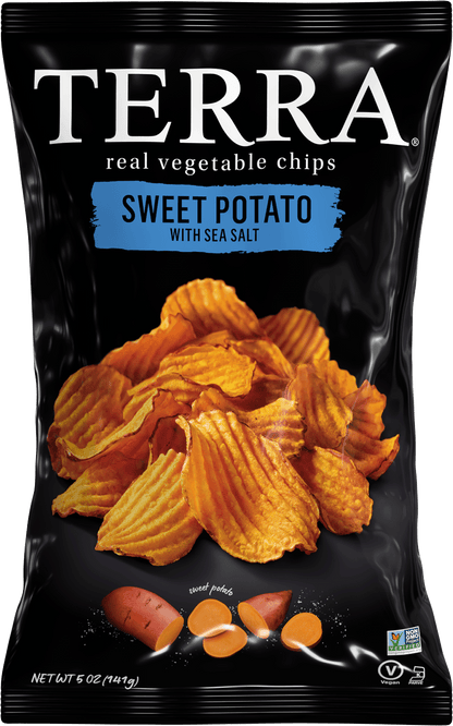 Terra Vegetable Chips Crinkle Sweet Potato Sea Salt