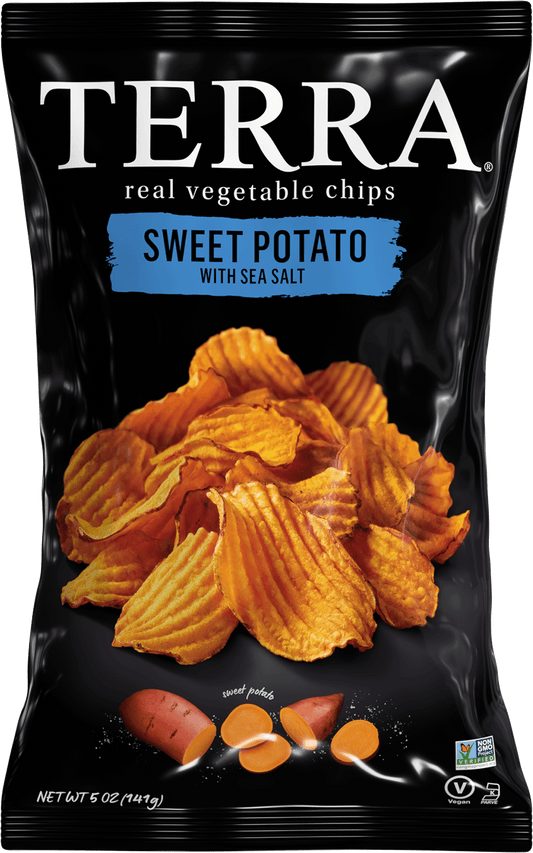 Terra Vegetable Chips Crinkle Sweet Potato Sea Salt