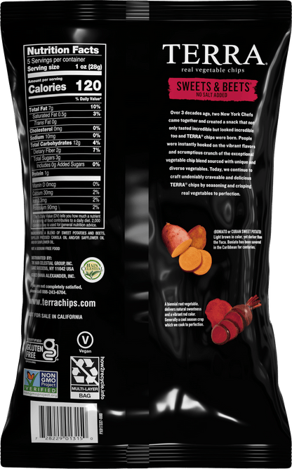 Terra Vegetable Chips Sweets & Beets No Salt Added