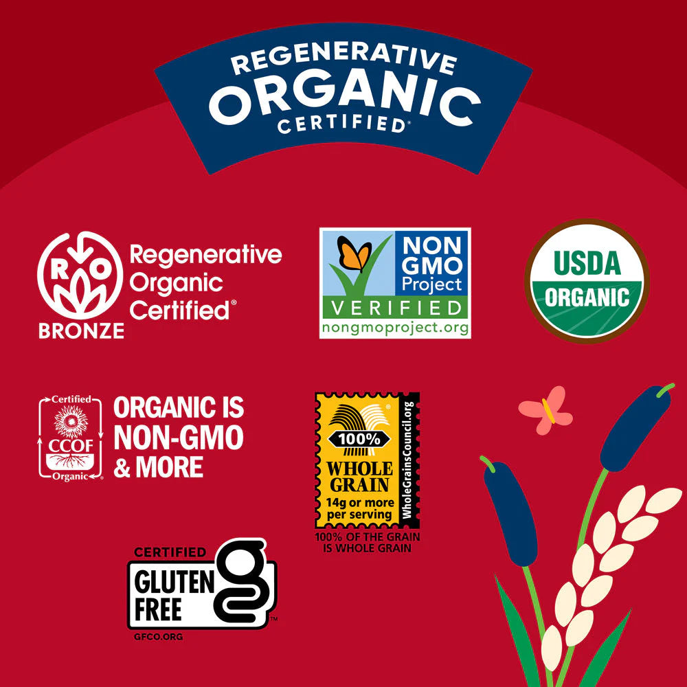 Thin Brown Rice Cakes, Red Rice & Quinoa Organic GF