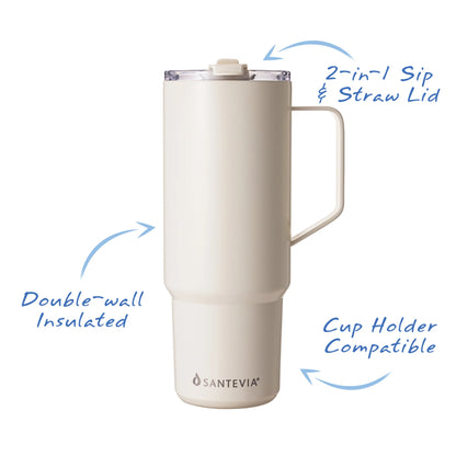 Santevia Stainless Steel Tumbler, Glacier Blue