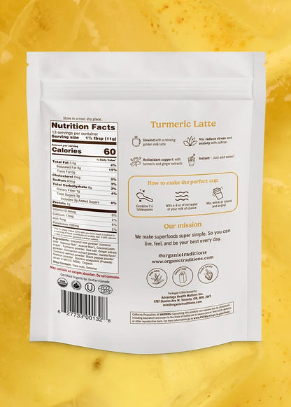 Organic Traditions Turmeric Latte