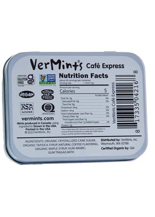 VerMints Café Express Pastilles, Organic