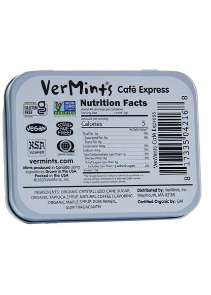VerMints Café Express Pastilles, Organic