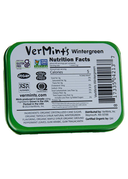 VerMints Wintergreen Mints, Organic