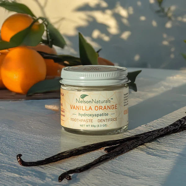 Nelson Naturals Vanilla Orange Toothpaste with Hydroxyapatite