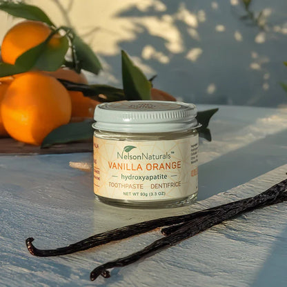 Nelson Naturals Vanilla Orange Toothpaste with Hydroxyapatite