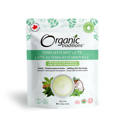Organic Traditions Matcha Latte Yerba Mate Mint