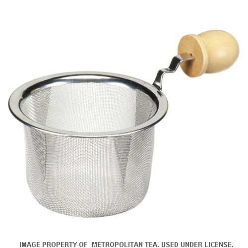 Teapot Strainer Wood Handle - 3"