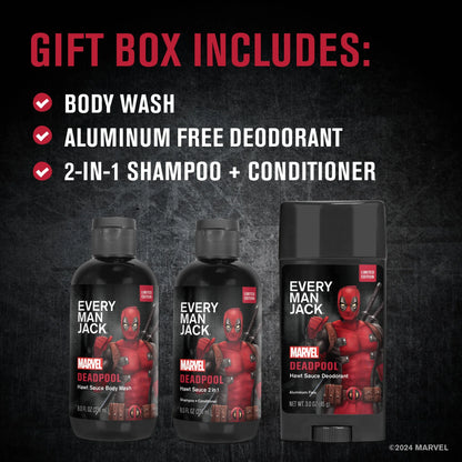 Every Man Jack Body Gift Set - Deadpool