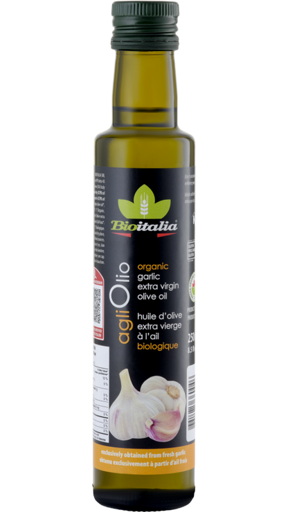 Agliolio Garlic Infused EV Olive Oil, Organic